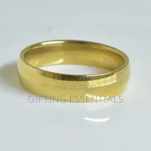 Beautiful Simple Silver Gold Engagement Ring With Box Packaging