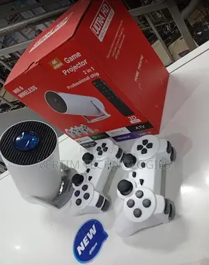 Hy300 Portable Projector With Video Game Console