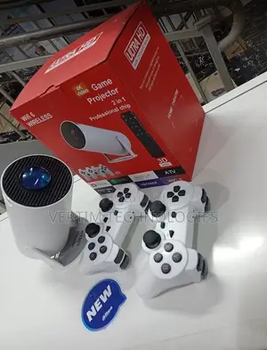 Hy300 Portable Projector With Video Game Console