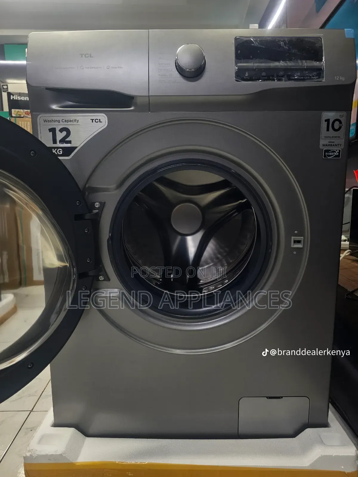 TCL P612FLG 12Kg Front Load Washing Machine