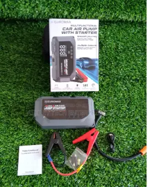 EUROMAX Heavy Duty Car Jump Starter With Compressor