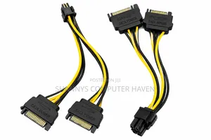 Dualsatapower to 6-Pin Pcie Poweradapter–graphics Cardpowerconverter
