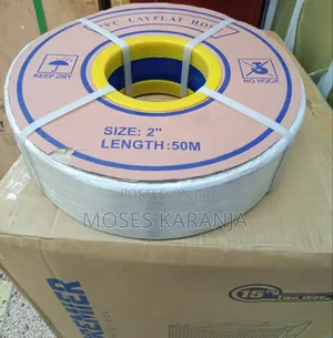 50-Meter PVC Layflat Irrigation & Drainage Hose (2")