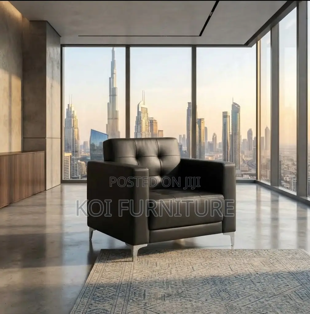 Office Sofa; Executive Single Seater Leather Staff Sofa