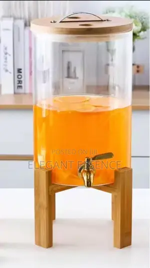 8L Juice/Beverage Dispenser With a Bamboo Stand
