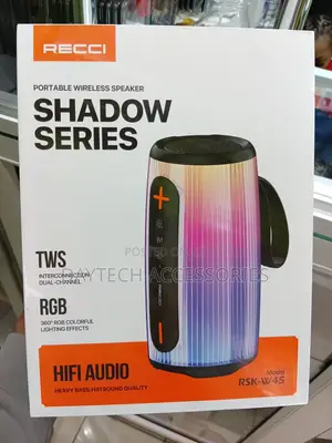 Recci RSK-W45 Shadow Portable Wireless Bluetooth Speaker.