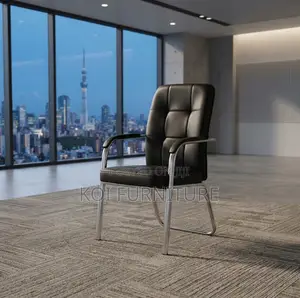 Office Chairs; Visitors Mid Backrest Leather Modern Office Seats