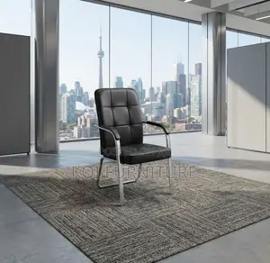 Office Chairs; Visitors Mid Backrest Leather Modern Office Seats