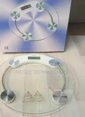Round Digital Bathroom Scale – Electronic Home Weight