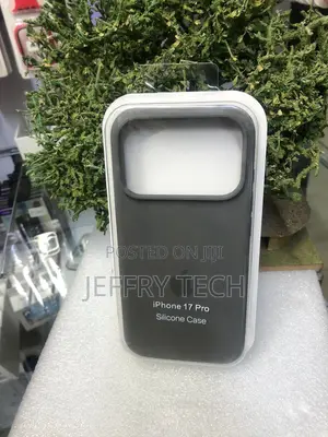 iPhone 17 Pro Silicone Case in Its White and Clearbox the Apple Logo