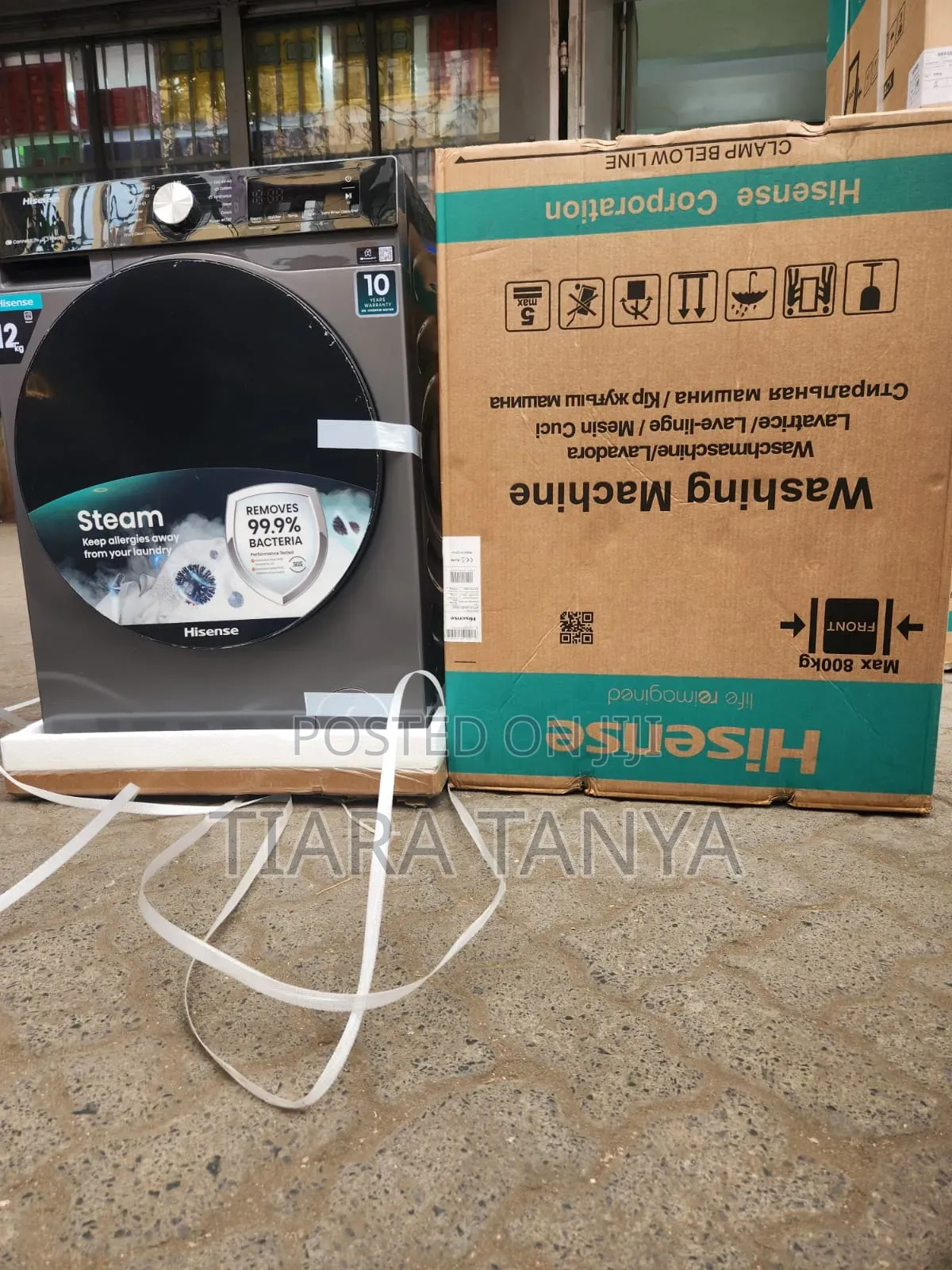 Hisense 12kg Front Load Washing Machine With Inverte 2 Year Warranty