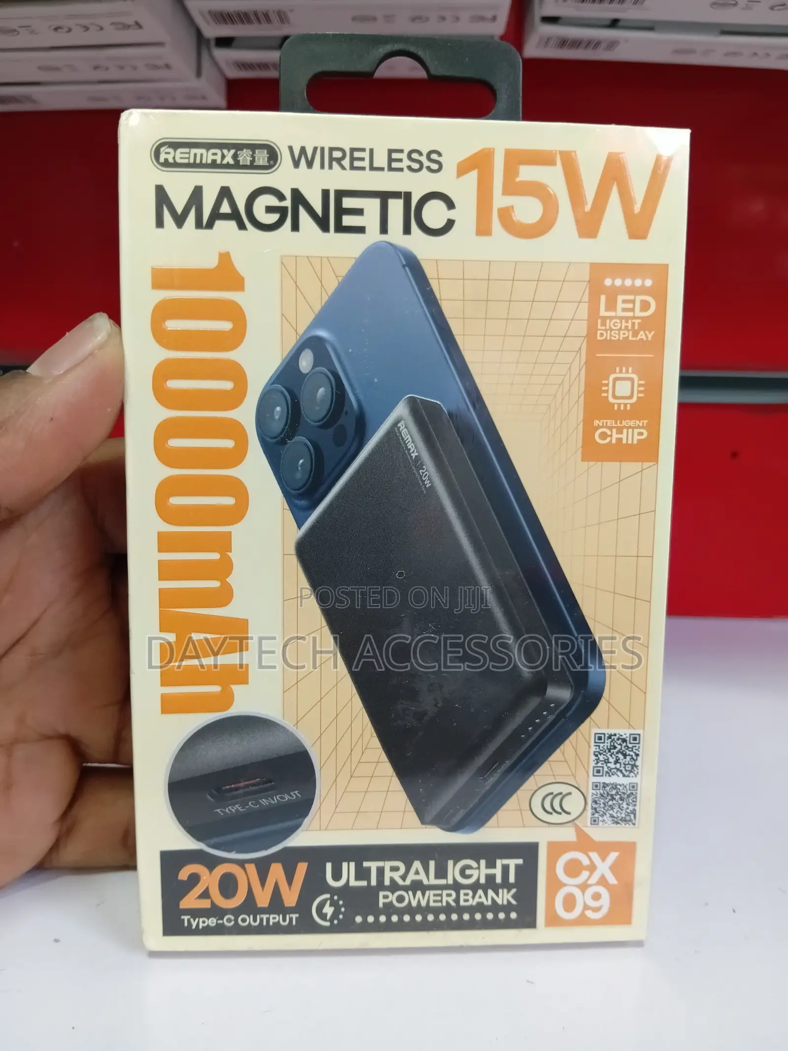 Remax CX09 15W Magnetic Wireless Charging Power Bank 10000mAh