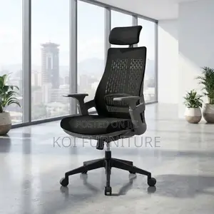 Office Chairs; Executive Fabric High Backrest Ergonomic Lamar Seat