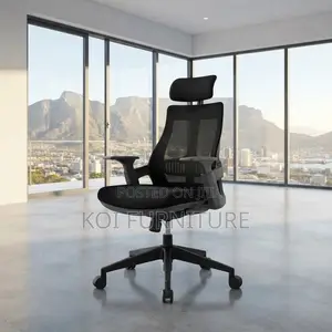 Office Chairs; Executive Fabric High Backrest Ergonomic Lamar Seat