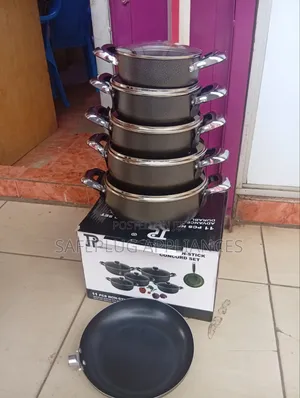 JP 11PCS Nonstick Cookware Set – 5 Sufuria + Lids + Free Frying Pan