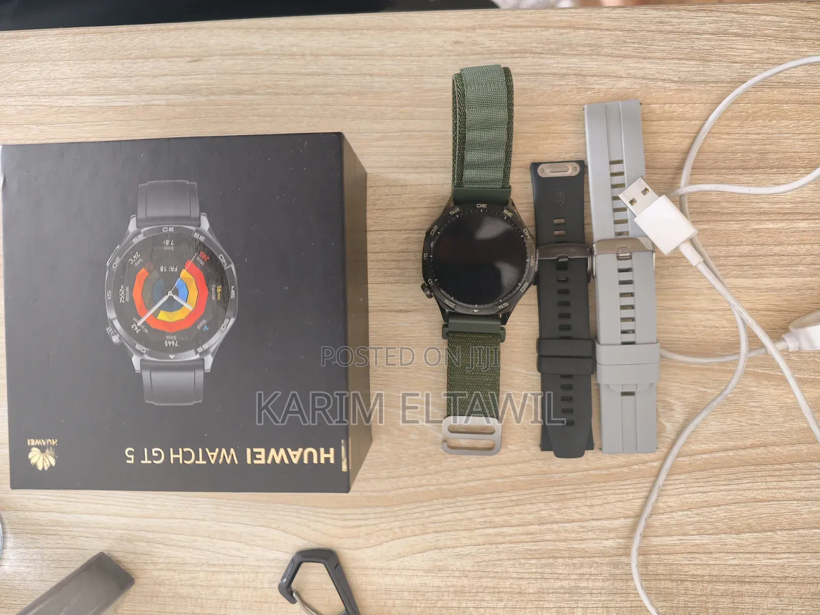 Huawei Watch GT 5 46mm Black – Like New Full Set