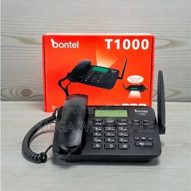 Indoor Calling Dual SIM Bontel GSM Wireless Landline Desk Phone