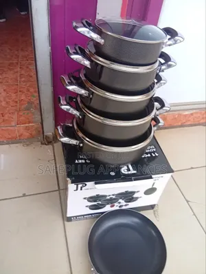 JP 11 Piece Kitchen Cookware Set – Nonstick Sufuria Pots Frying Pan
