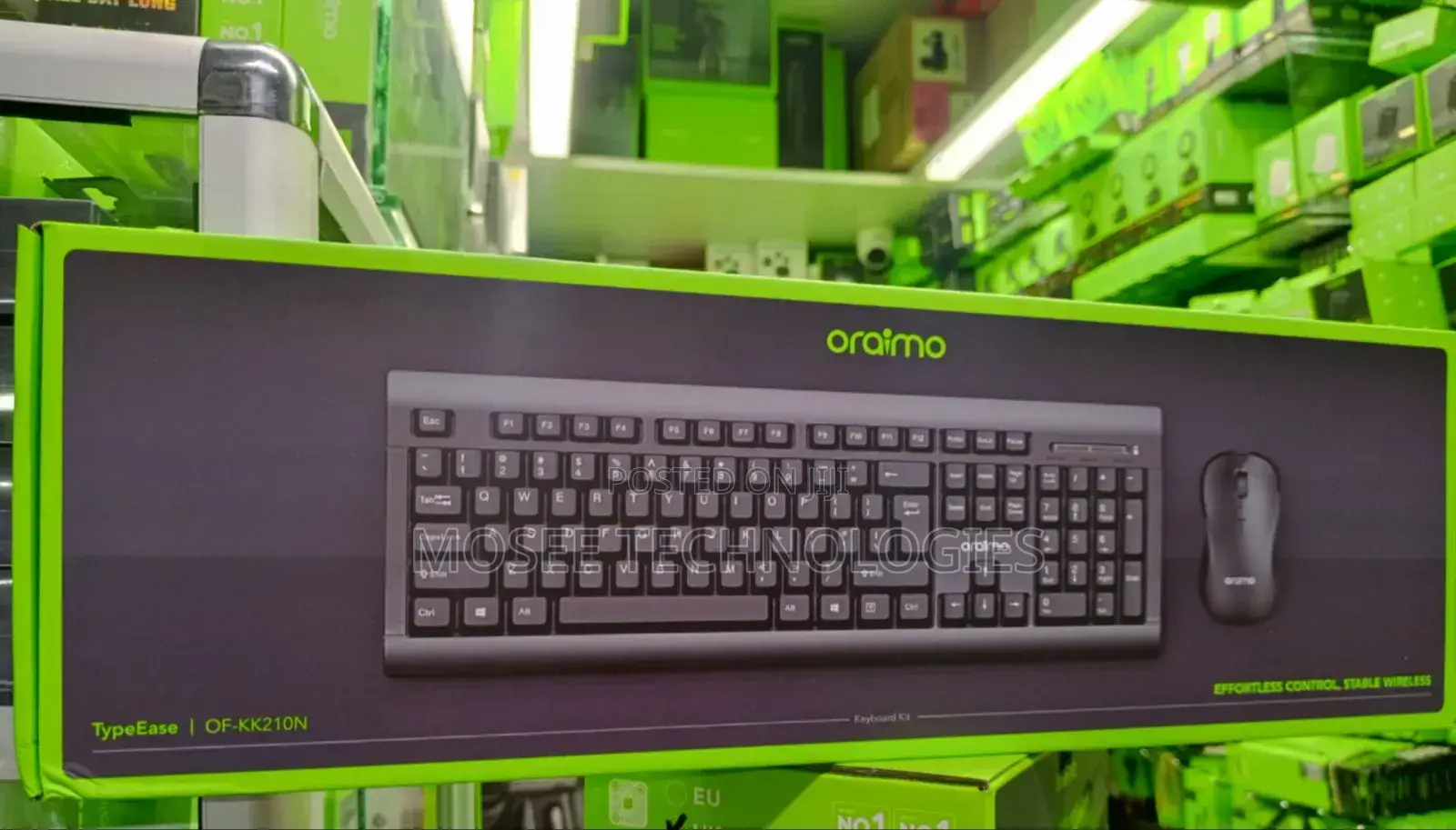 Oraimo TypeEase Ergonomic Wireless Desktop Combo (Model OF-KK210N)