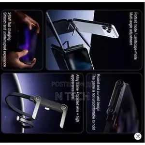 240W Type-C to Type-C Data Cable With a Built-in Phone Holder