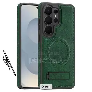 Samsung Galaxy S26 Ultra Case With Stand Luxury Business Genuine Leath