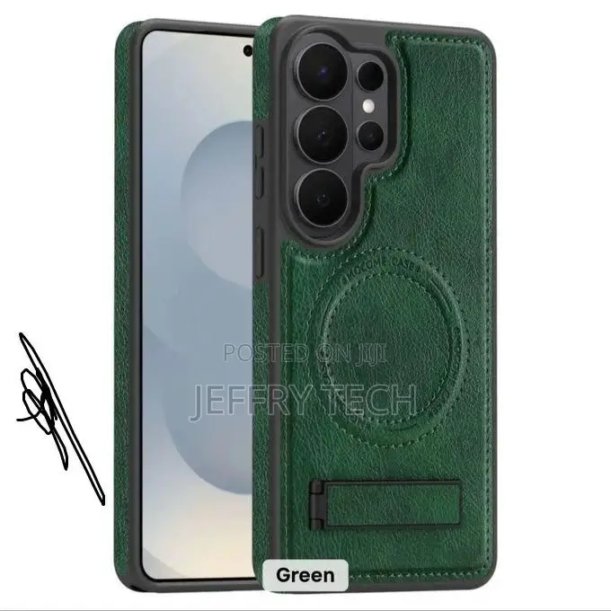 Samsung Galaxy S26 Ultra Case With Stand Luxury Business Genuine Leath