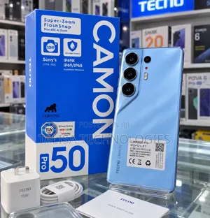New Tecno Camon 50 Pro 256 GB Blue