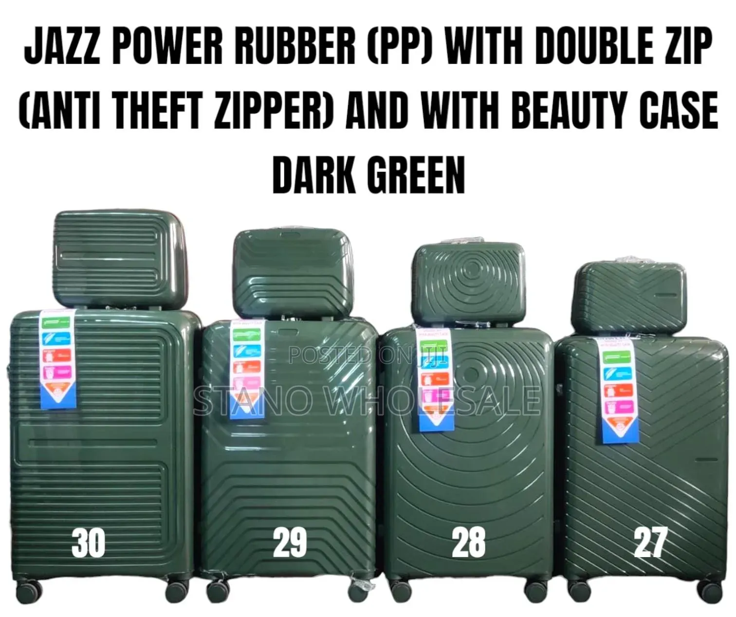 New Design Rubber 4 in 1 Suitcase
