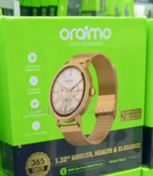 Oraimo Watch Muse 1.32" AMOLED Health & Elegance Smartwatch
