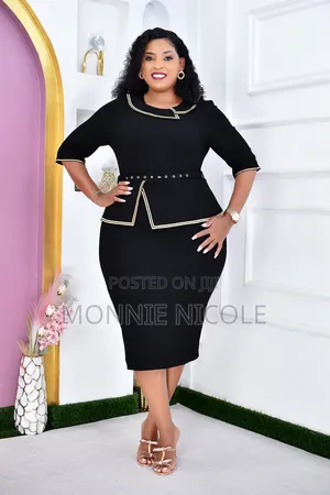 Well Tailored Peplum Women Dress. Official Dress