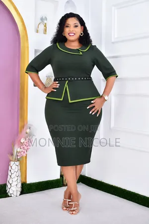 Well Tailored Peplum Women Dress. Official Dress