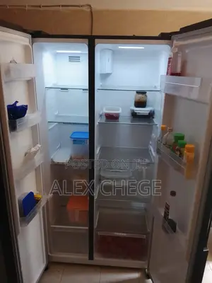 Premium VON 429L Side-by-Side Refrigerator (Black Mirror Glass)