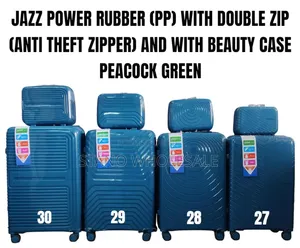 4 in 1 Suitcase With Double Zip