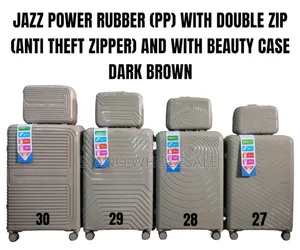 4 in 1 Suitcase With Double Zip