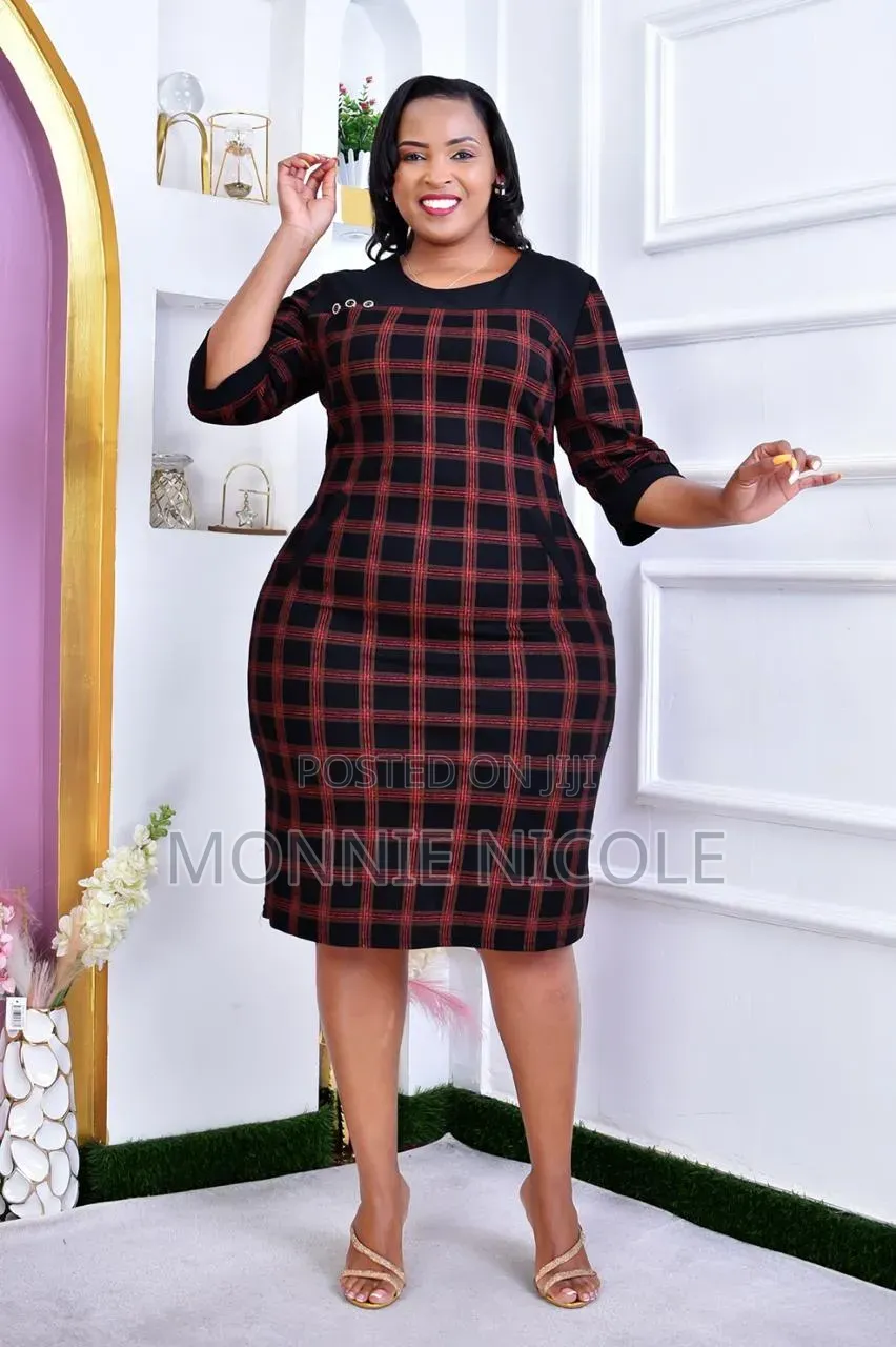 Fashionable Pencil Dress. Work -Office Dress