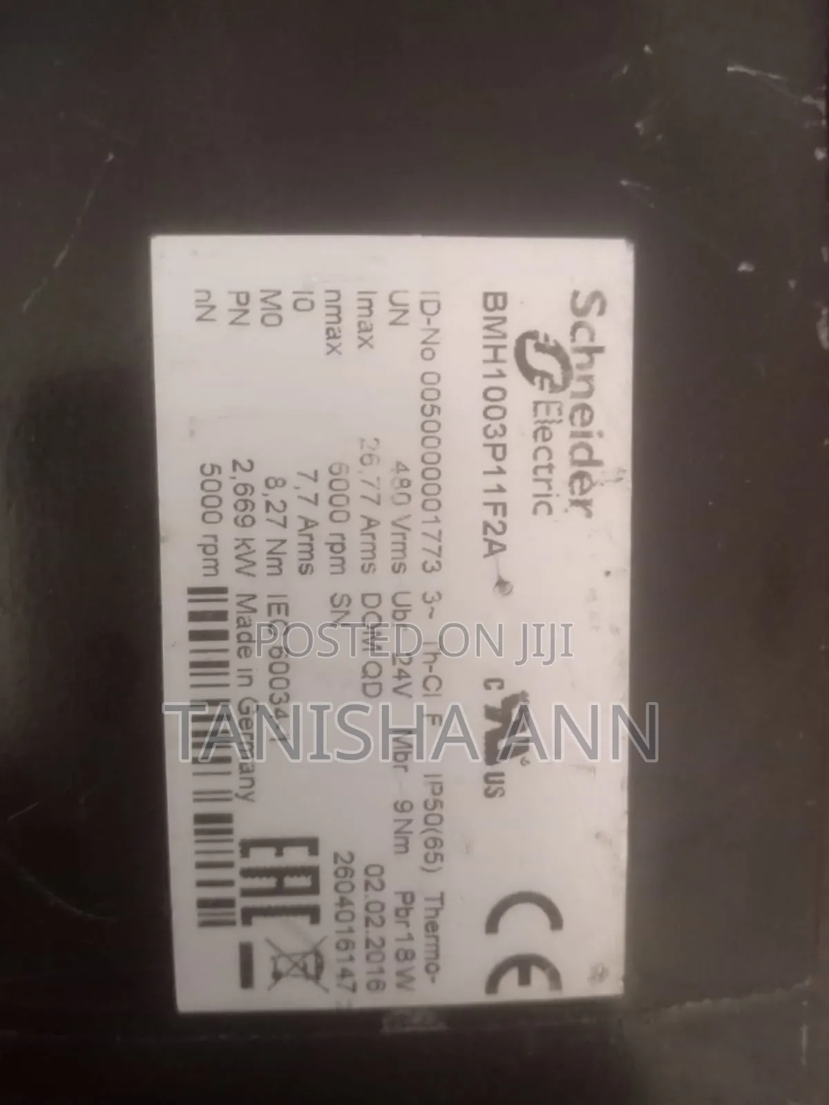 Schneider Electric Servo Motor BMH1003P11F2A