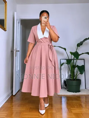 Elegant a-Line Casual and Office Dress