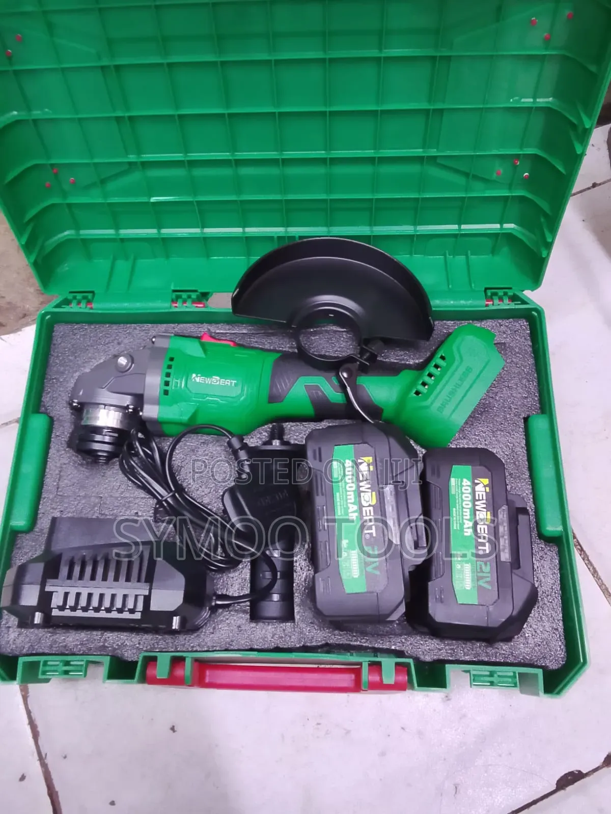 Rechargeable 21V Cordless Brushless Angle Grinder