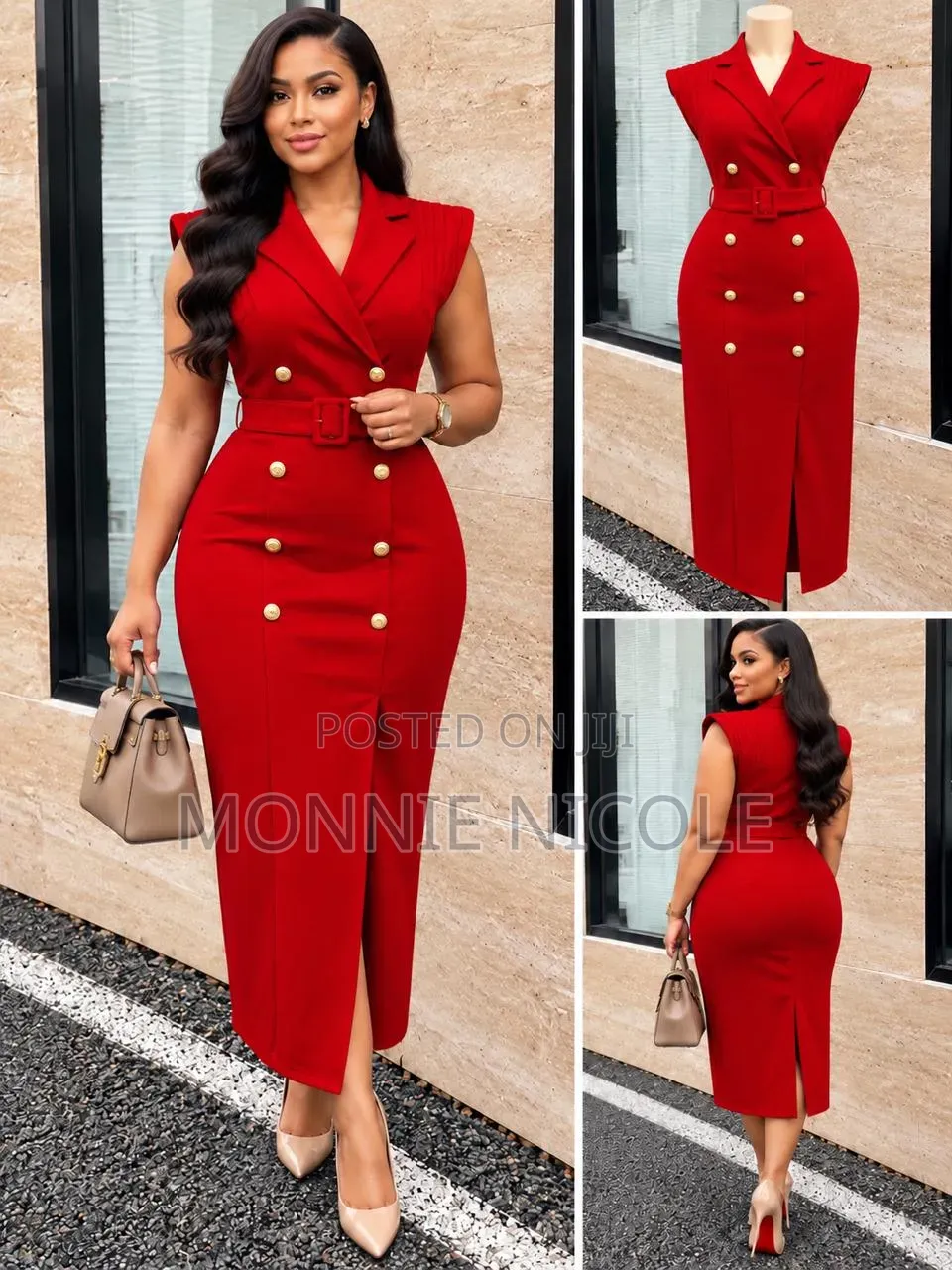Elegant Red Corporate Dinner Dress