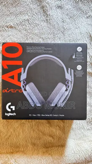 Logitech Astro A10 Gen2 Wired Headset – Grey