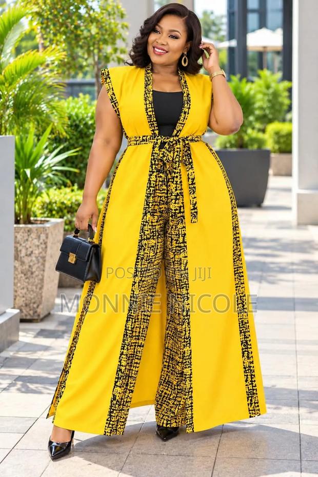 Fashion Ankara Kimono With Pallazo Pants - thumbnail 2