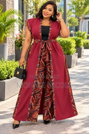 Kitenge Kimono Plus Pallazo Matching Pants