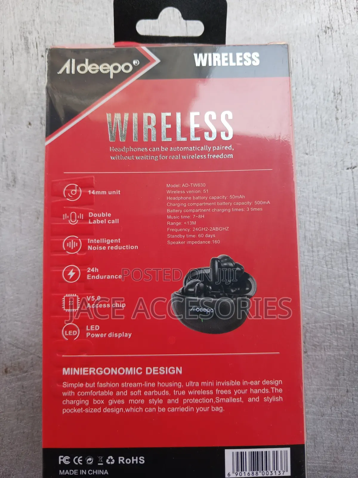 Wireless Aldeepo Earbuds Bluetooth 5.0