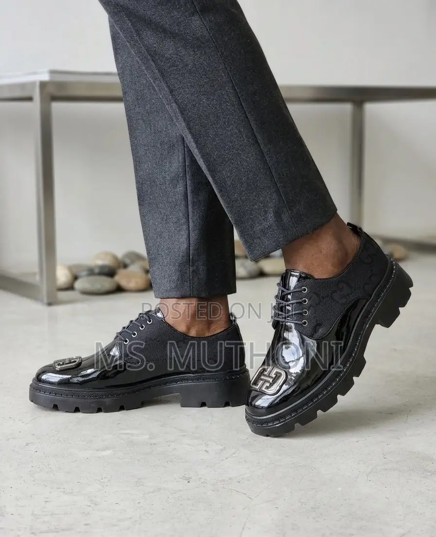 Gucci Glossy Fabric Double Sole Loafers / Size 40-45
