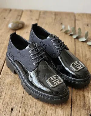 Gucci Glossy Fabric Double Sole Loafers / Size 40-45