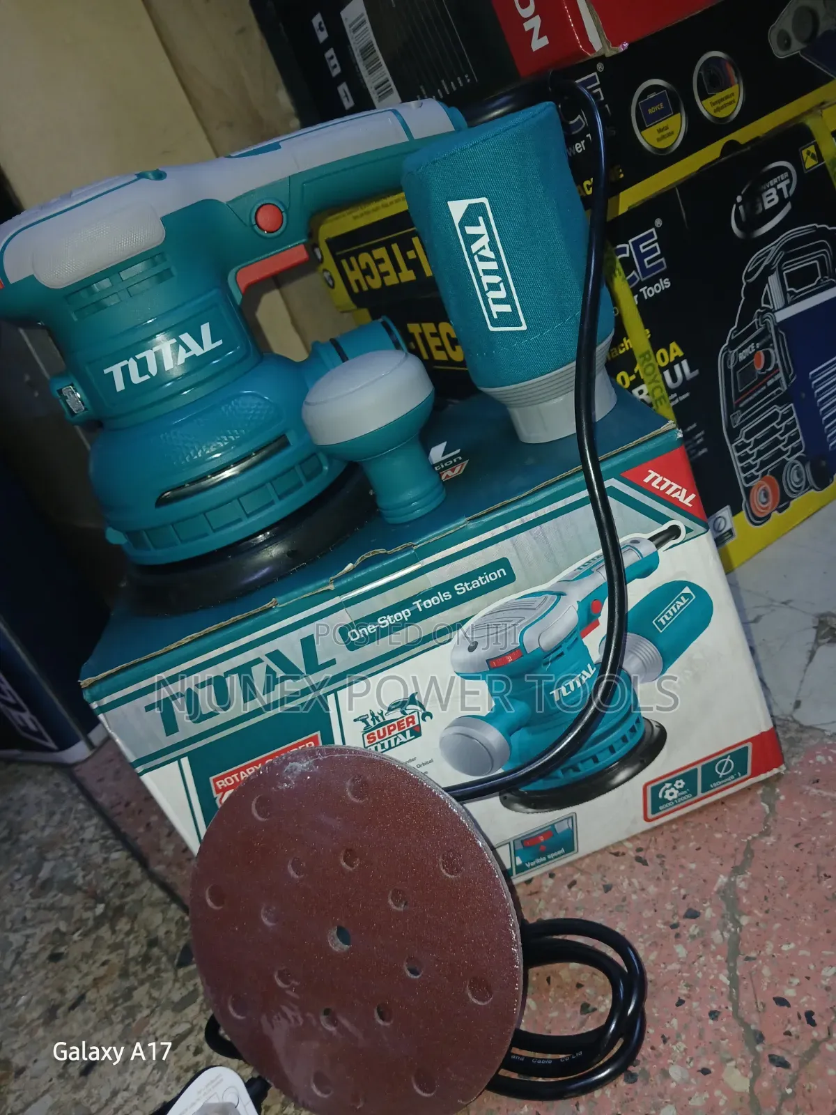 Total Tools Rotary Electric Sander With Its Original Box