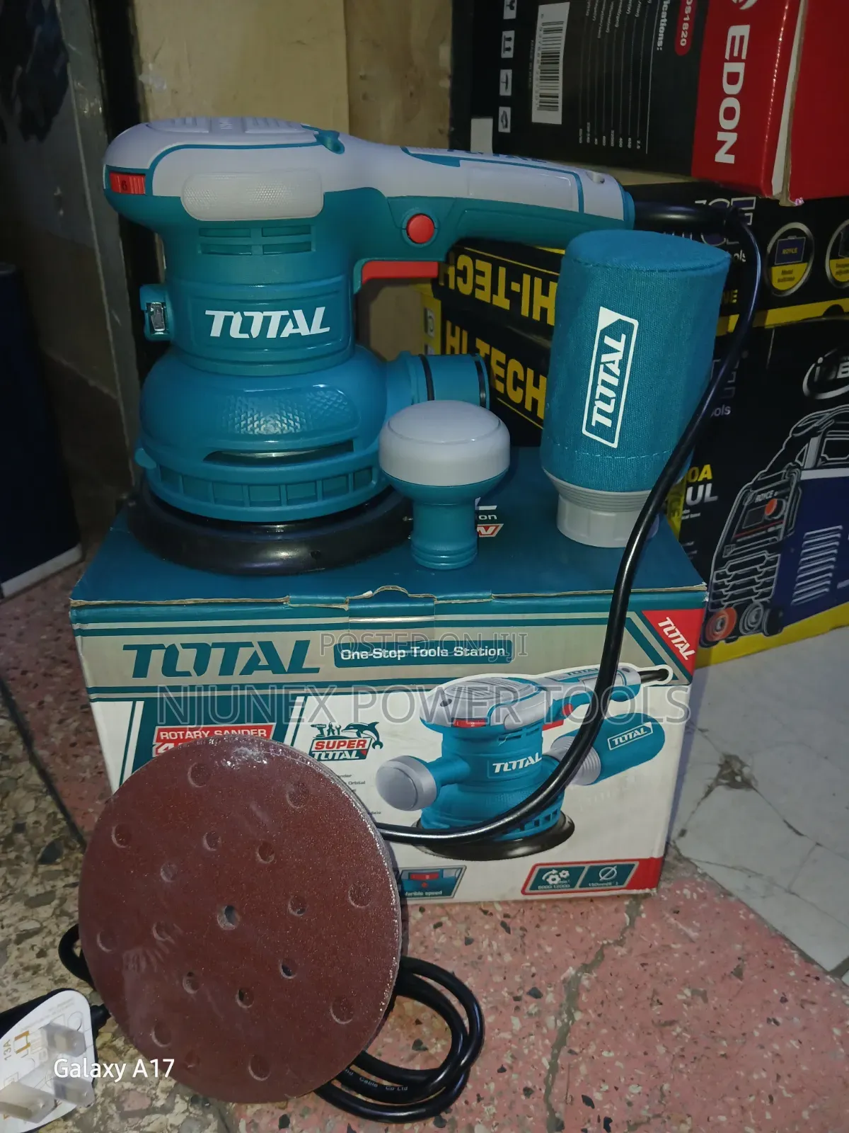 Total Tools Rotary Electric Sander With Its Original Box