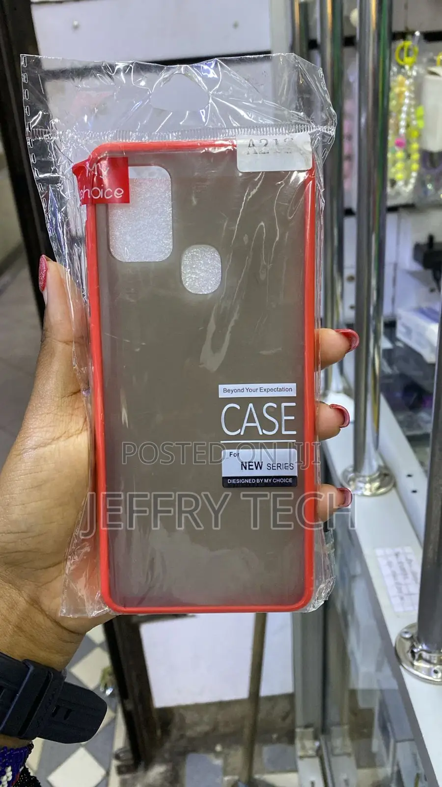 Shockproof Carbon-Fiber Case With a Purple for Samsung Galaxy A21s