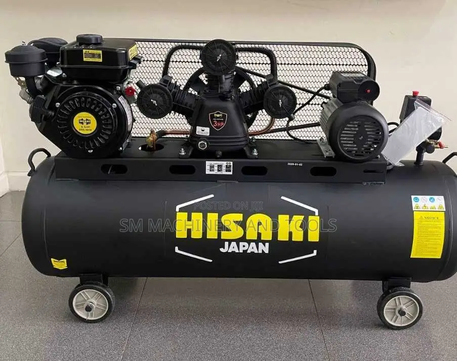 HISAKI JAPAN2 IN 1 Compressor 200 L With Diesel Engine 8.5hp 3hp