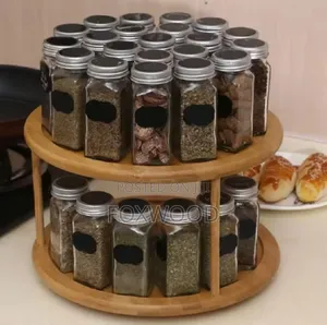 * 2 Layers Rotating Storage Organizer